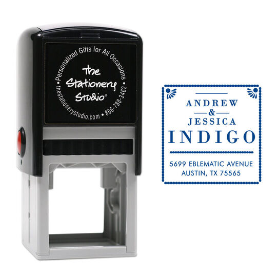 Indigo Self Inking Stamper